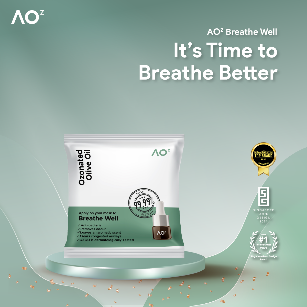 AOᶻ Essential Oil 1ml Tester (Ozonated Olive Oil)