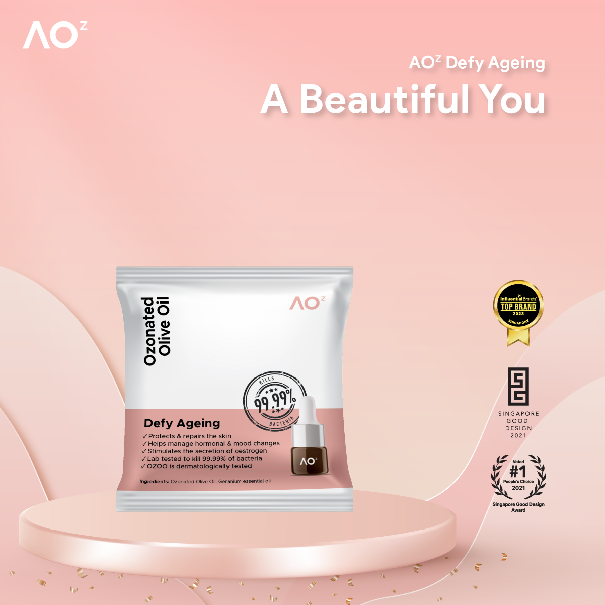 AOᶻ Essential Oil 1ml Tester (Ozonated Olive Oil)