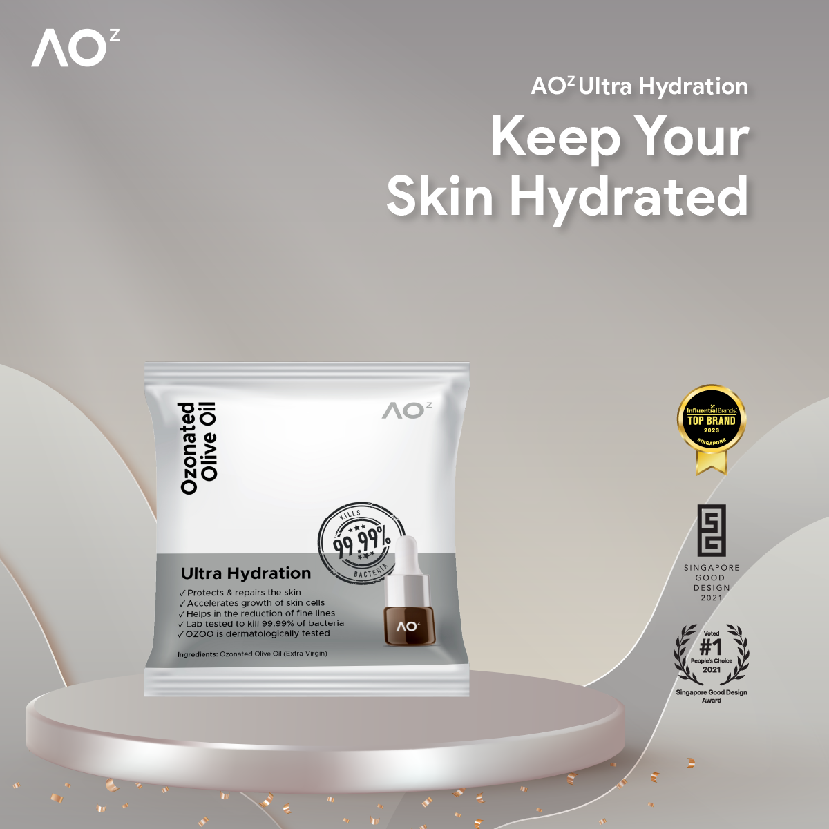 AOᶻ Essential Oil 1ml Tester (Ozonated Olive Oil)